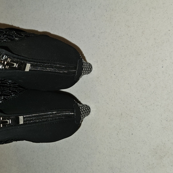 Hollow Mesh Women's Sandals Lace High Heel - Picture 14 of 14